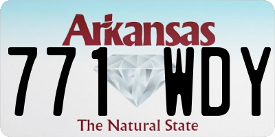 AR license plate 771WDY