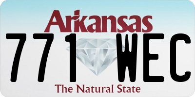 AR license plate 771WEC