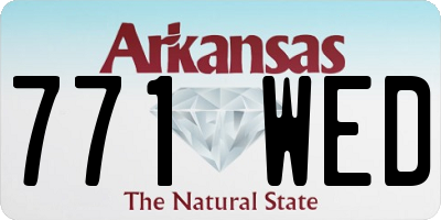 AR license plate 771WED