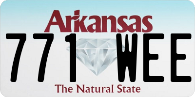 AR license plate 771WEE