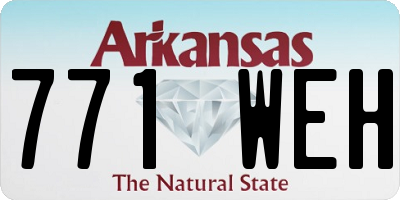AR license plate 771WEH