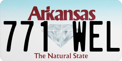 AR license plate 771WEL
