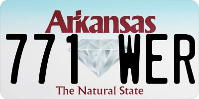 AR license plate 771WER