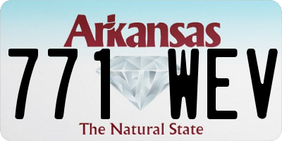 AR license plate 771WEV