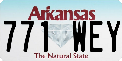 AR license plate 771WEY