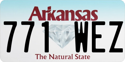 AR license plate 771WEZ