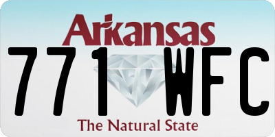 AR license plate 771WFC