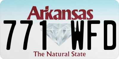 AR license plate 771WFD