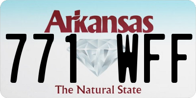 AR license plate 771WFF