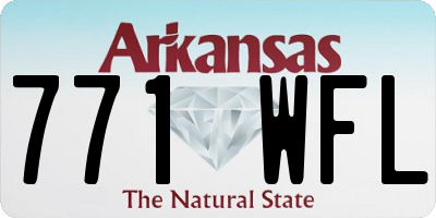 AR license plate 771WFL