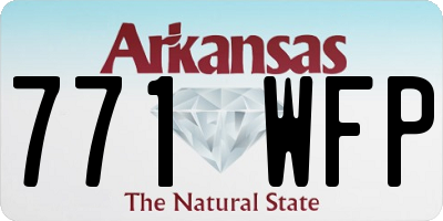 AR license plate 771WFP