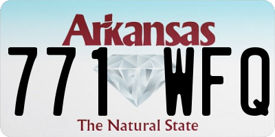 AR license plate 771WFQ