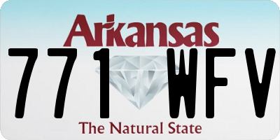 AR license plate 771WFV