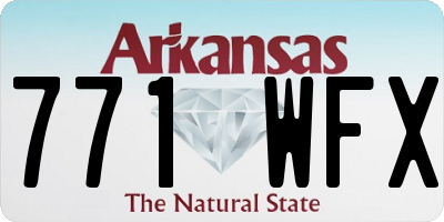 AR license plate 771WFX