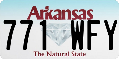 AR license plate 771WFY