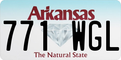AR license plate 771WGL