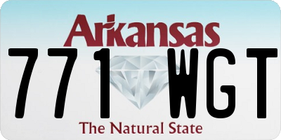 AR license plate 771WGT