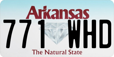 AR license plate 771WHD