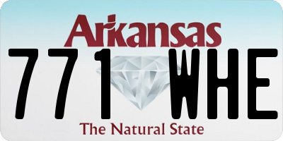 AR license plate 771WHE