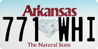 AR license plate 771WHI