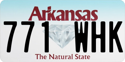 AR license plate 771WHK