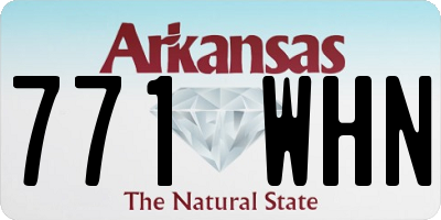 AR license plate 771WHN