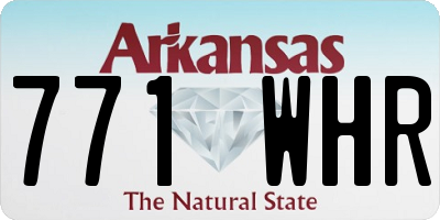 AR license plate 771WHR