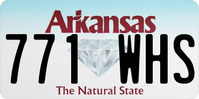 AR license plate 771WHS