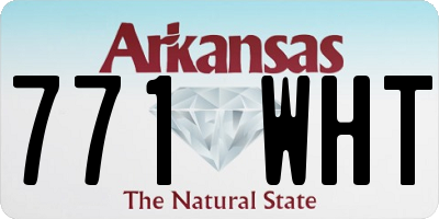 AR license plate 771WHT