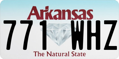 AR license plate 771WHZ