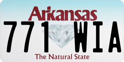 AR license plate 771WIA