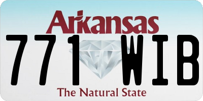 AR license plate 771WIB