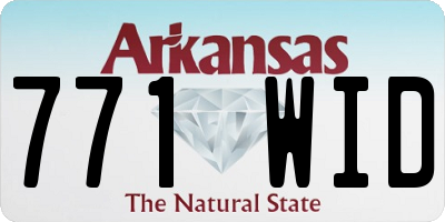 AR license plate 771WID