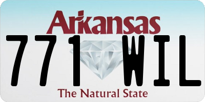 AR license plate 771WIL