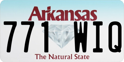 AR license plate 771WIQ
