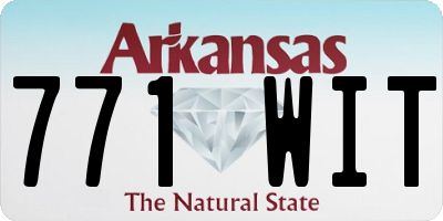 AR license plate 771WIT