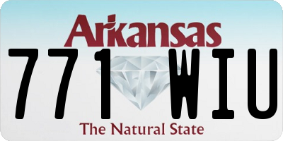 AR license plate 771WIU