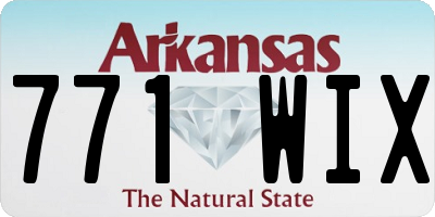 AR license plate 771WIX