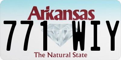 AR license plate 771WIY