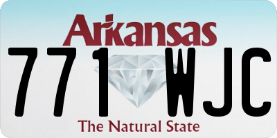 AR license plate 771WJC