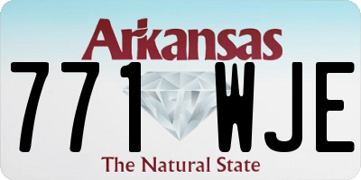 AR license plate 771WJE