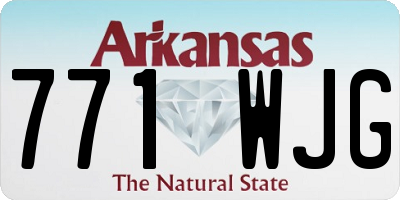 AR license plate 771WJG