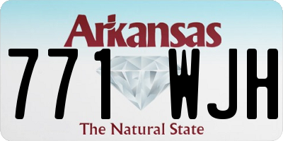 AR license plate 771WJH