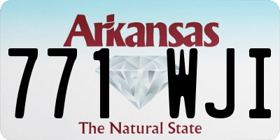 AR license plate 771WJI