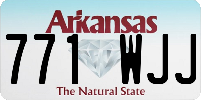 AR license plate 771WJJ