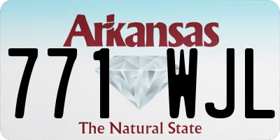 AR license plate 771WJL