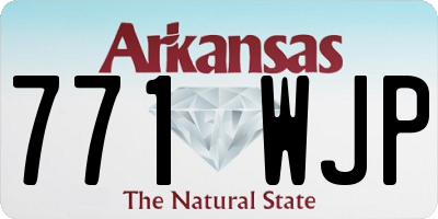 AR license plate 771WJP