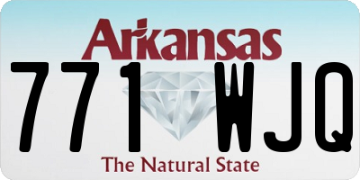 AR license plate 771WJQ