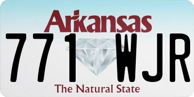 AR license plate 771WJR
