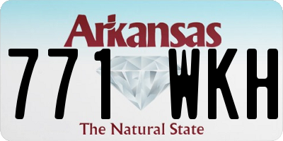 AR license plate 771WKH